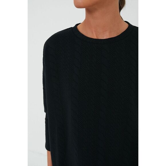 ✨Tnuck Sport Black Quilted Crewneck Sz XL/XXL Pullover✨ - Picture 5 of 12